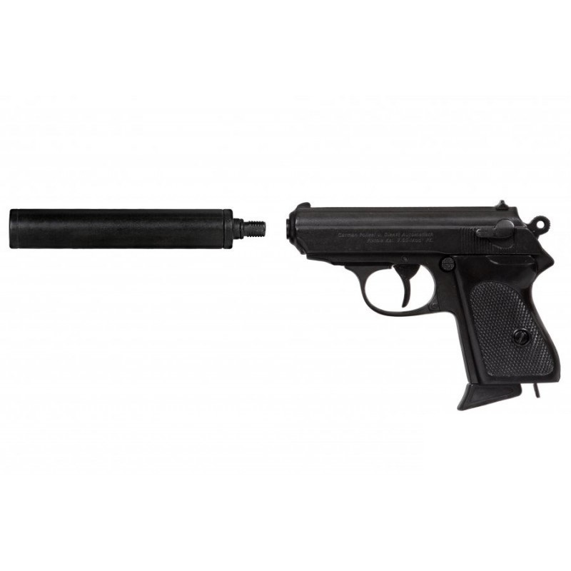 Německá pistole WALTHER PPK s tlumičem