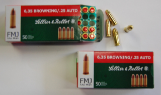 Náboje SB cal.6,35 Browning