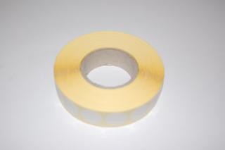 Zálepky bílé průměr 16mm.