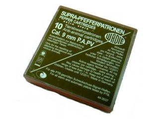 Plynové náboje PV-S 9mm pistole Supra Pepper
