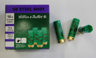 Náboje SB 16/67.5 STEEL ocelový brok 3,05mm