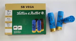 Náboje SB 16/70 VEGA brok 3,0mm