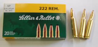 Náboje SB 222 Rem.SP  3,24g.