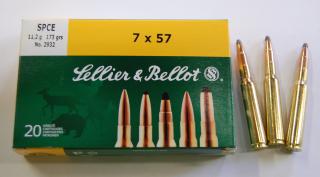 Náboje SB 7x57 SPCE 11,2g.