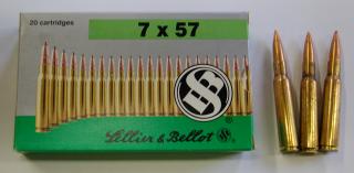 Náboje SB 7x57 HPC 10,2g.