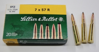 Náboje SB 7x57 R SPCE 11,2g.