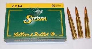 Náboje SB 7x64 Sierra 11,35g.