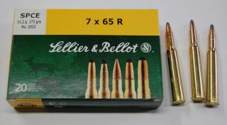 Náboje SB 7x65 R SPCE 11,2g.