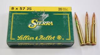 Náboje SB 8x57 JS Sierra 14,26g.