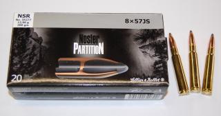 Náboje SB 8x57 JS Nosler Partition 12,96g.