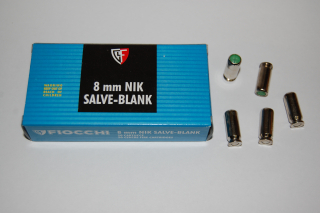 Náboje FIOCCHI 8mm. Blank-poplašný