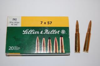 Náboje SB  7x57 FMJ