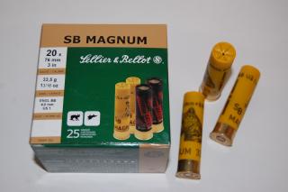 Náboje SB 20/76 MAGNUM brok 4,0mm