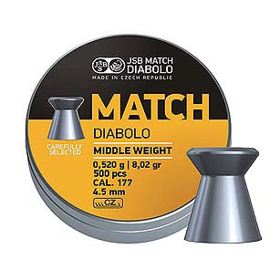 JSB MATCH pro pušku - ráže 4,5mm