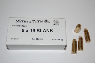 Náboj SB 9x19 BLANK-NONTOX