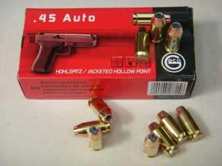 Náboje GECO .45 AUTO JHP 14.9 g