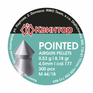 Diabolo Kvintor Pointed cal.4,5mm 300ks